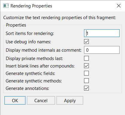 class decompiler command line